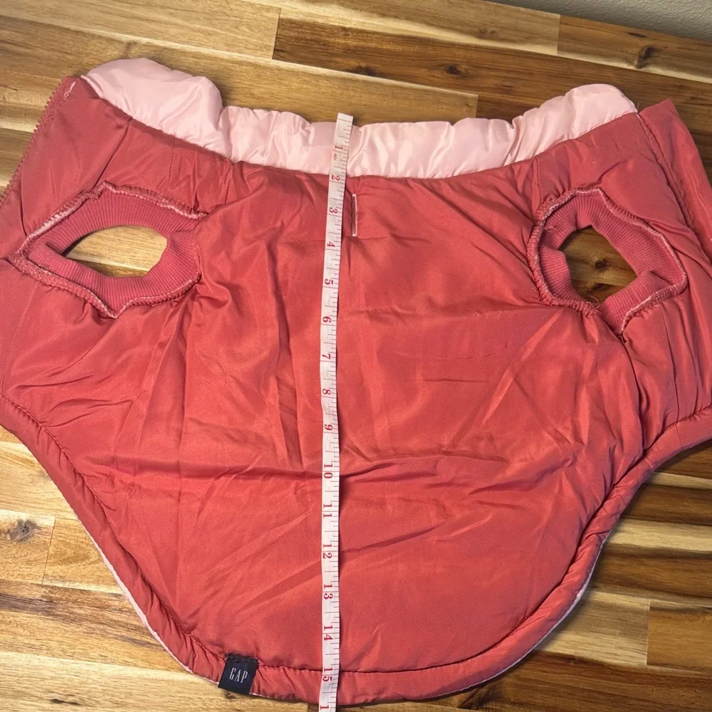GAP Pink Quilted Dog Coat | Warm Pet Jacket | XS/S